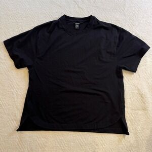 Athleta Women's Petite Black Oversized T-Shirt Size S‎